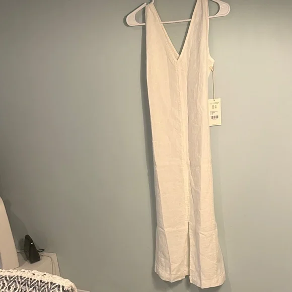 Mate the label organic linen tank center seam dress - Picture 5 of 8